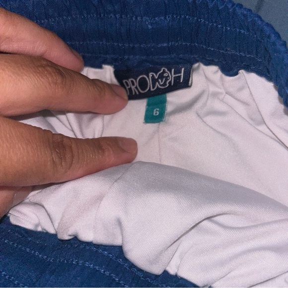 Blue Fish Print Swim Shorts - Picture 4 of 4